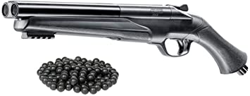 T4E UMAREX HDS .68cal High Power (16 Joules) HSA Custom Double Barrel Paintball & Rubberball Marker w/Free 25 .68cal RubberBalls