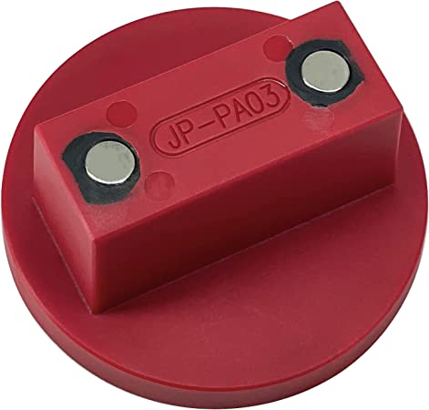 POTAUTO Nylon PA6 Magnetic Jack Pad Jacking Puck Adapter Support Compatible with Mercedes Benz Vehicles 2000-Present (Qty 1, Red)