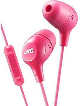 JVC Memory Foam Earbud Marshmallow Memory Foam Earbud with Mic Pink (HAFX38MP)