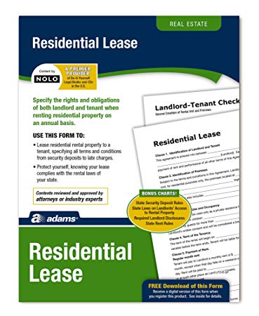 Adams Residential Lease, Forms and Instructions (LF310)