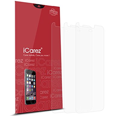 iCarez [HD Clear] Screen Protector for Google Pixel (5.0-inch) [Unique Hinge Install Method With Kits] 3-Pack with Lifetime Replacement Warranty 2016
