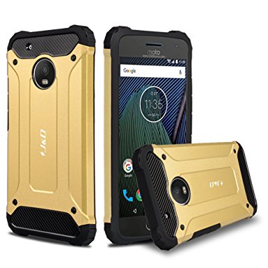 Moto G5 Plus Case, J&D [ArmorBox] [Dual Layer] Hybrid Shock Proof Protective Rugged Case for Motorola Moto G5 Plus (5.2") - [NOT Compatible With Moto G5 5.0"]