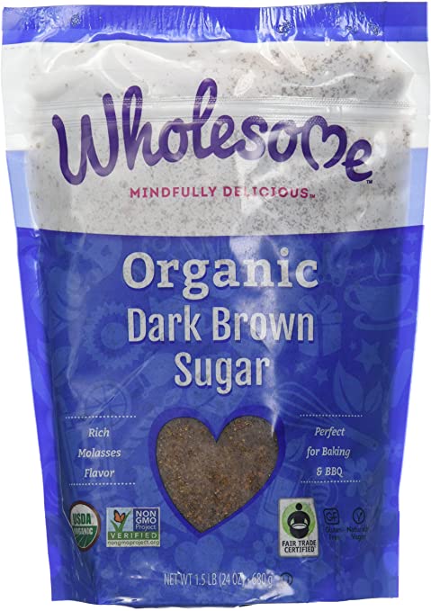 Wholesome Sweetners 33129 Organic Dark Brown Sugar
