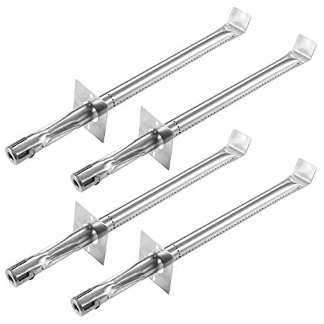 YIHAM KB831 Stainless Steel BBQ Grill Pipe Tube Burner Replacement Parts for Vermont Castings CF9030, CF9080, VM400XBP, VM450SSP and Jenn Air JA460, JA461, JA580 Gas Grill Models, 17 inch, Set of 4