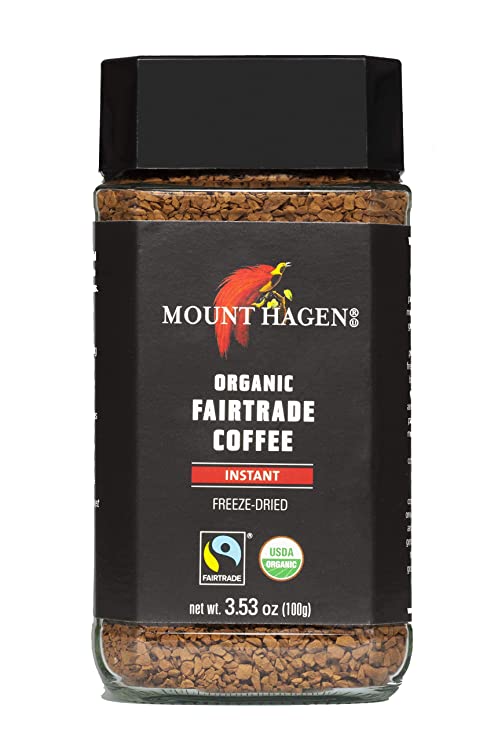 Mount Hagen Organic Freeze Dried Instant Coffee, 3.53-Ounce Jar