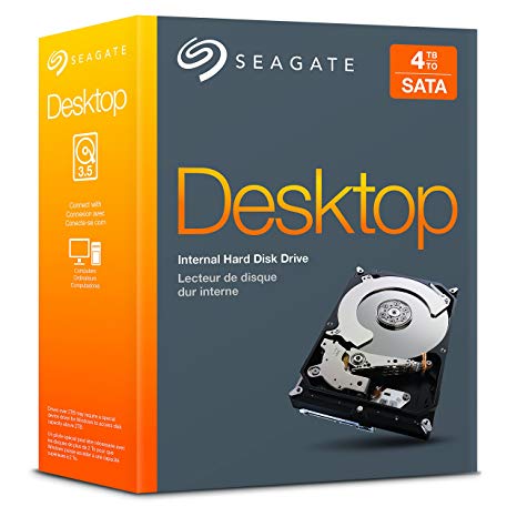 Seagate Desktop HDD 4TB 5900RPM SATA 6Gb/s 64MB Cache 3.5" - Internal Drive Retail Kit (STBD4000400)