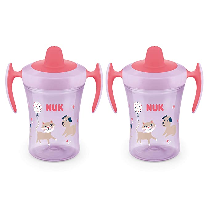 NUK Evolution Soft Spout Learner Cup, 8 oz, 2-Pack