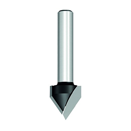 CMT 85801 Contractor V-Grooving Bit 7/16-inch Diameter, 60° Cutting Angle, 1/4-inch shank