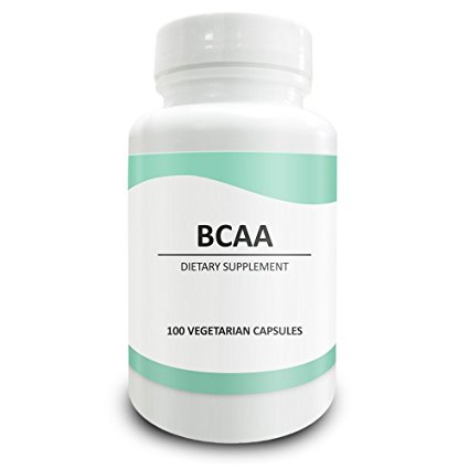 Pure Science BCAAs 1000mg - High Quality BCAA Powder in vegan capsules - Natural Alternative to tablets - BCAA Supplement for Workout, Energy & Muscle Recovery - 100 Vegetarian Capsules