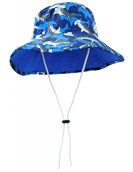 Tuga Boys Reversible Bucket Hats - UPF 50  Sun Protection Sun Hats