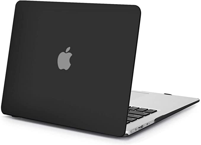 MOSISO Compatible with MacBook Air 13 inch Case (Models: A1466 & A1369, Older Version 2010-2017 Release), Protective Plastic Hard Shell Case Cover, Black