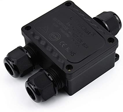 KLJJunction box Waterproof IP68 3-way plug M2068-3Y coaxial cable connection Cable range 3.5 to 10 mm Electrical external power cable Junction boxes