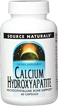 SOURCE NATURALS Calcium Hydroxyapatite Capsule, 60 Count