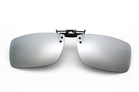 JOLITCHION Clip on Sunglasses Polarized Outdoor Sports Eyeglass Lens UV400 Light Weight Flip up Lens