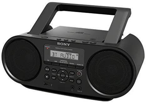 Sony ZSRS60BT CD Boombox with Bluetooth and NFC (Black)