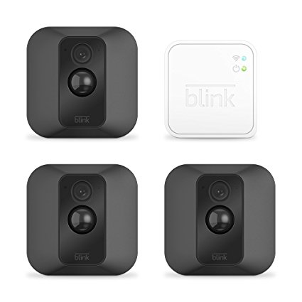 Blink XT Home Security Camera System (Indoor/Outdoor) for Your Smartphone with Motion Detection, HD Video, Battery Powered, and Cloud Storage Included (3 Pack XT) Everything you need included