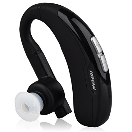 Mpow® FreeGo Wireless Bluetooth 4.0 Headset Headphone with Noise reduction and Echo cancellation for iPhone 5S 5C 5 4S, Galaxy Note 3 2 S4 S3 and other Cellphones