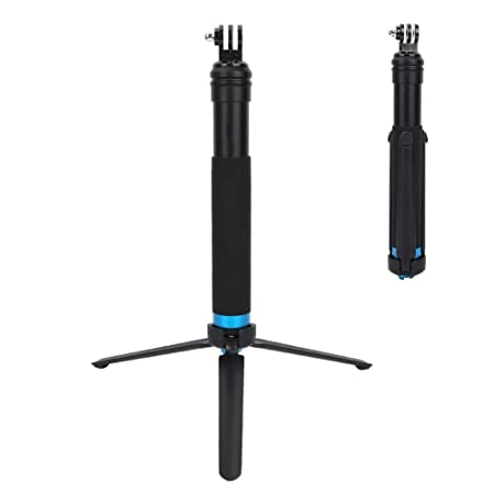 TELESIN Extendable Camera Phone Selfie Stick Tripod 20-90cm Selfie Stick with Tripod,Camera Holder,Phone Clip for Action Camera Sports Camera and Phone