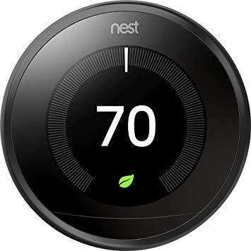 Nest 9750016 T3016US Thermostat, 3.3 x 1.2 x 3.3, Black