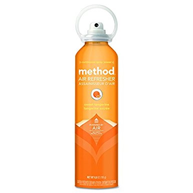 Method 01418 Air Refresher, Sweet Tangerine, 6.9 oz Aerosol (Case of 6)