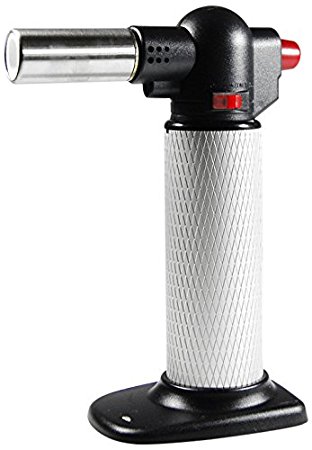 SE MT7706 Jumbo Butane Torch with Large Flame Nozzle, Silver & Black