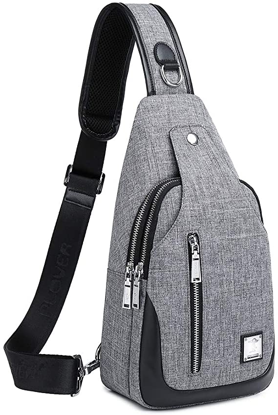 weiatas Sling Bag, Crossbody Shoulder Backpack Travel Hiking Daypack Chest Sling Backpack for Men & Women