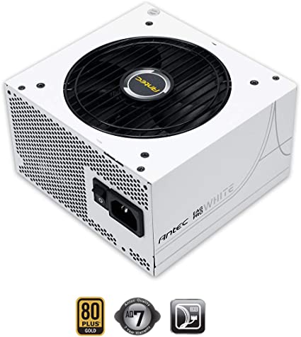 Antec Earthwatts Gold Pro Series EA750G Pro White, 750W Semi-Modular with DC to DC Converter Design, Japanese Caps, PhaseWave Design, 120 mm Silent Fan & 7-Year Warranty