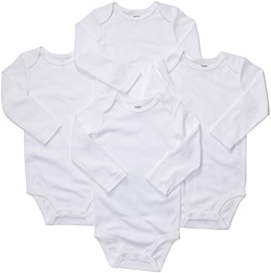 Carter's Unisex-Baby 4-Pack Long Sleeve Bodysuits