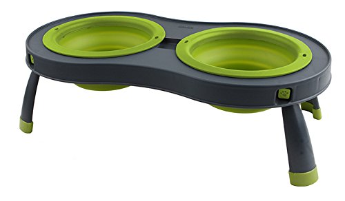 Dexas Popware for Pets Double Elevated Pet Feeder