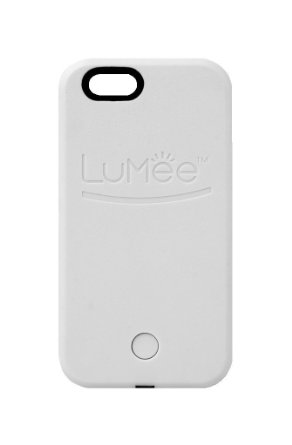 LuMee Illuminated Cell Phone Case for iPhone 6 Plus - Retail Packaging - White