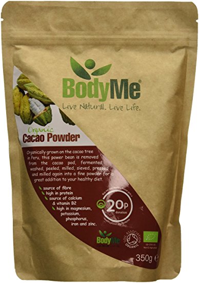 BodyMe 350g Organic Raw Cacao Powder