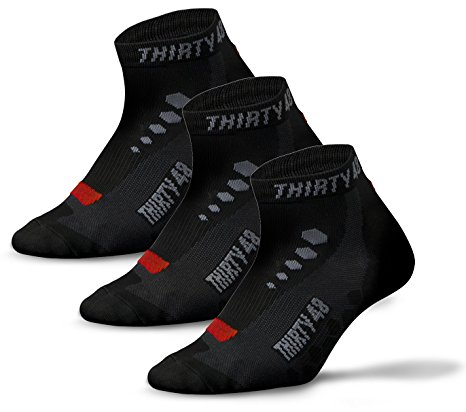 Thirty48 Low Cut Cycling Socks for Men and Women | Unisex Breathable Sport Socks