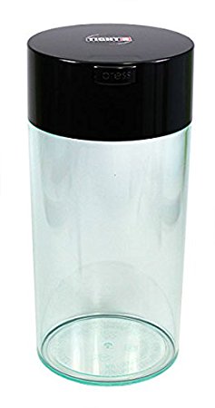 Tightvac - 5oz to 24 ounce Vacuum Sealed Container - Clear Body/Black Cap