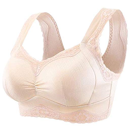 KAHIOE Pocket Bra with Lighe Silicone Breast Fake Froms Mastectomy Bra Cancer Fill Artificial Boobs