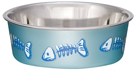 Loving Pets Fish Bella Bowl for Cat, X-Small, 1/2-Pint