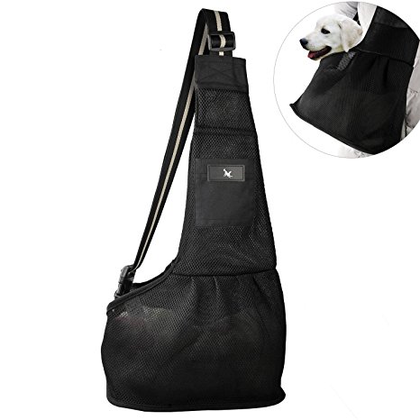 Pet Carrier Bag with Adjustable Strap for Cats Dogs (L)