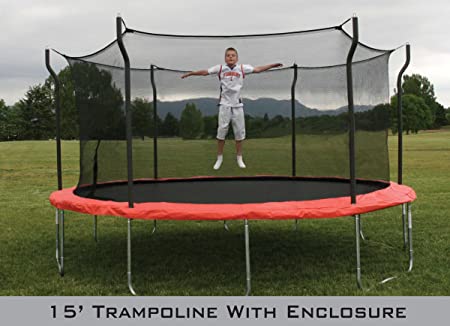 Propel Trampolines 15ft Trampoline with Enclosure and Anchor Kit