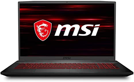 MSI GF75 Thin Gaming Laptop: 17.3" 144Hz Display, Intel Core i5-10300H, NVIDIA GeForce GTX 1650, 8GB RAM, 512GB NVMe SSD, Win10, Black (10SCXR-617)