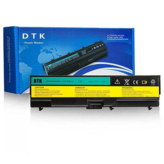 Dtk® New Laptop Battery for Lenovo Thinkpad E40 E50 Edge 0578 E420 E425 E520 E525 L410 L412 L420 L421 L510 L512 L520 Sl410 Sl410k Sl510 T410 T410i T420 T510 T510i T520 W510 W520 6cells Notebook Computer