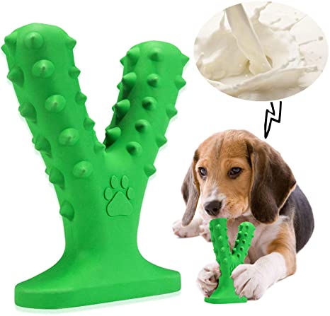 Dog Toys, Dog toothbrush,Durable Dog Chew Toys for Aggressive Chewers, Milk Flavored Tough Natural Rubber & Teeth Cleaning Interactive Toys Chew Toys Teething Toys Dog Gift for Small Medium Large Dogs