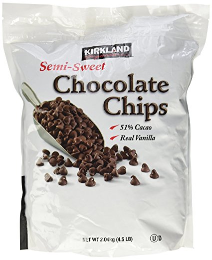 Kirkland Signature Semi-Sweet Chocolate Chips, 72 Ounce