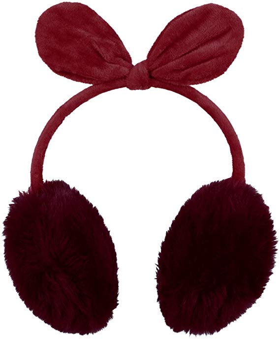 Simplicity Women's Faux Fur Fleece Winter Ear Warmers, Fleece Bow