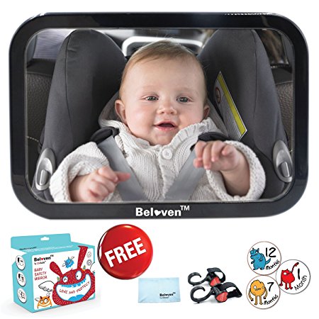 New Design | USA Premium Mirror | Mom's Safety Choice | Baby Car Mirror | 5 Stars Crash Tested and Certified