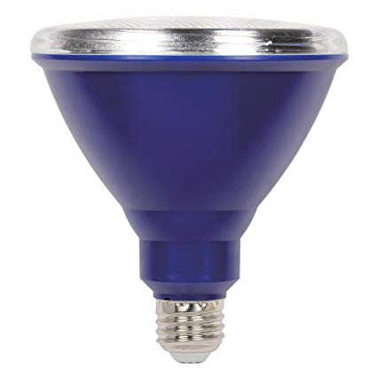 Westinghouse 3315100 100-Watt Equivalent PAR38 Flood Blue Outdoor Weatherproof LED Light Bulb with Medium Base, Single 33151