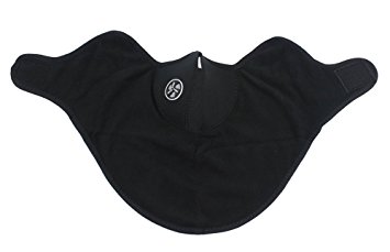 Cotton Fleece Face Mask, Neck and Ear Warmer, Black