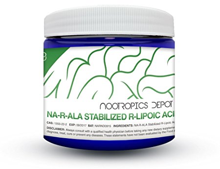 NA-R-ALA Stabilized R-Lipoic Acid Powder 30 Grams