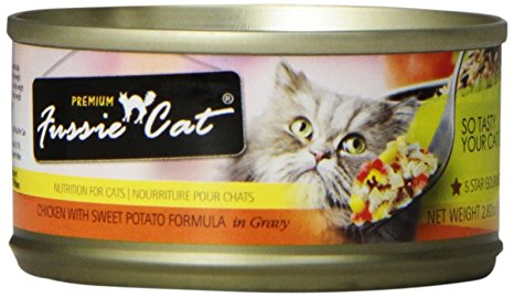 Fussie Cat Premium Chicken with Sweet Potato Cat Food - 24 - 2.82-oz. Cans