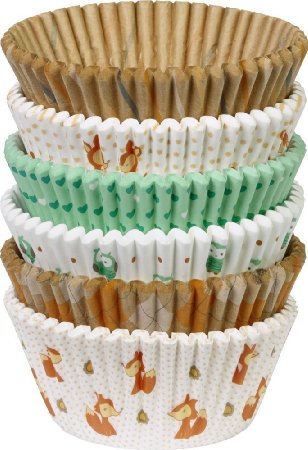 Wilton 150-Pack Baking Cups Value Pack, Assorted, Standard, Woodland Animals