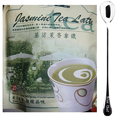 Gino Cafe Jasmine Tea Latte(1 Bag)   One NineChef Coffee Spoon