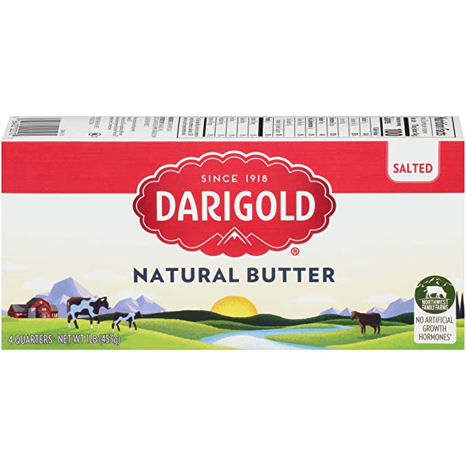 Darigold, Salted Butter Quarters, 4 Sticks, 16 oz